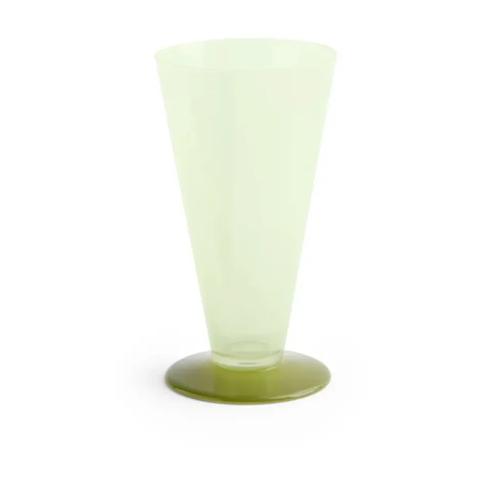 Conical maljakko, Light green-dark lime, small