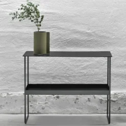 Console Bull -tarjoilupöytä, 2 tasoa, Black