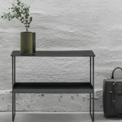 Console Bull -tarjoilupöytä, 2 tasoa, Black