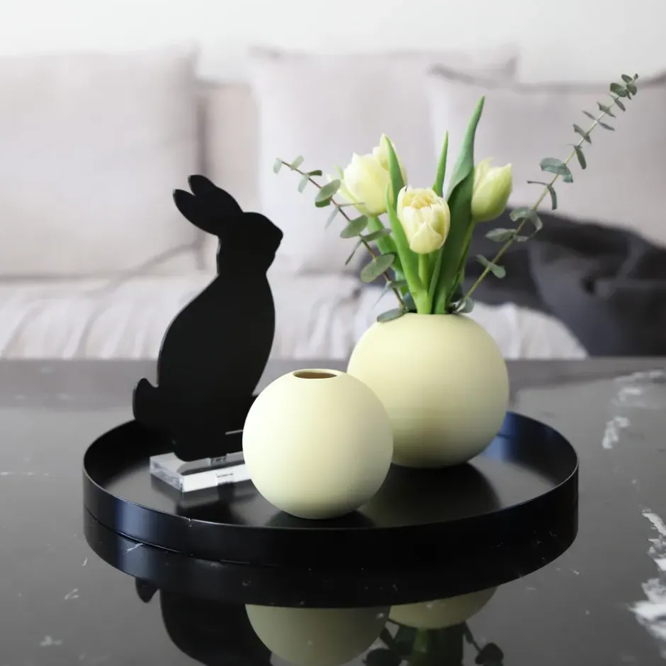 Cooee tarjotin 30 cm, pyöreä, black