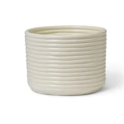 Corduroy ruukku Ø20x15 cm, Off white