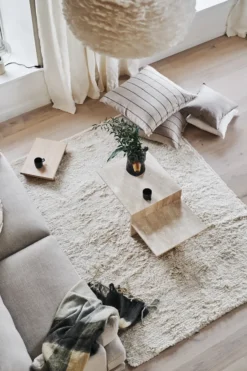 Cozy villamatto luontovalkoinen, 170x240 cm