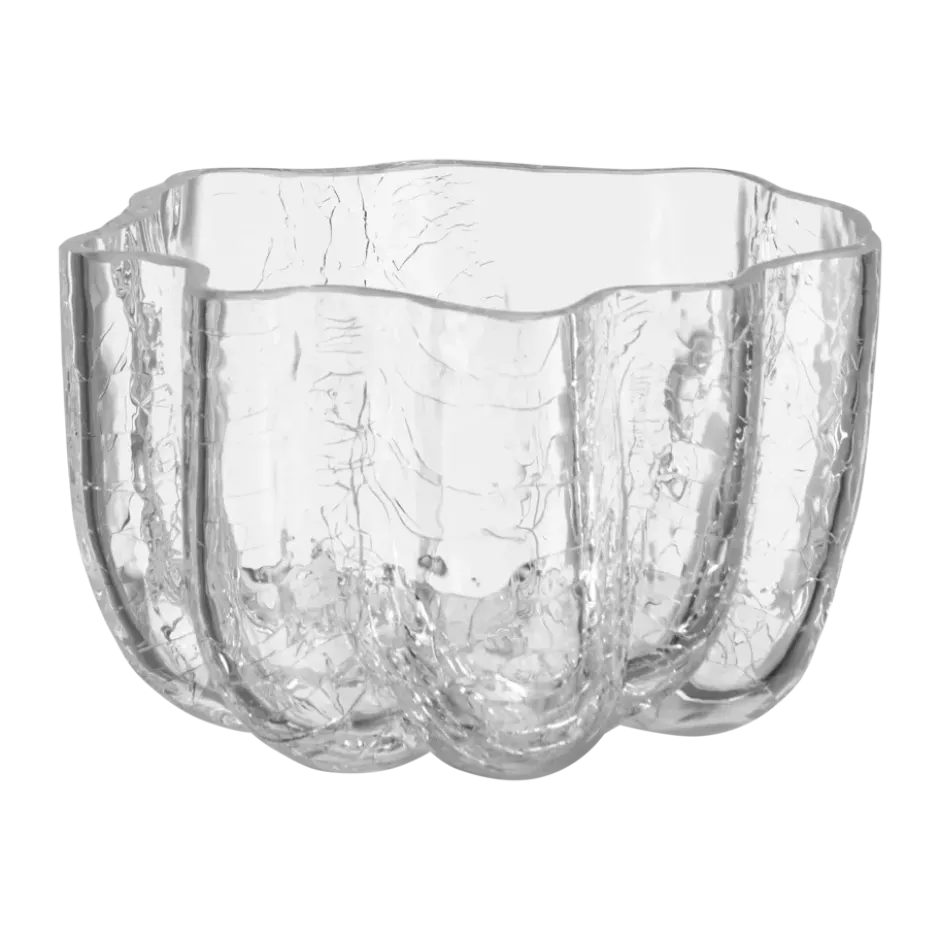 Crackle kynttilälyhty 5,8 cm, Kirkas