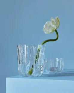 Crackle maljakko 12,1 cm, Kirkas