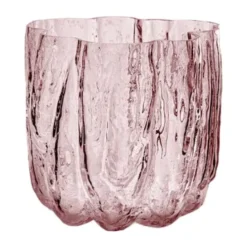Crackle maljakko 12,1 cm, Vaaleanpunainen