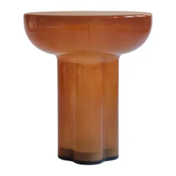 Crown sivupöytä tall Ø 45 cm, Karamelli