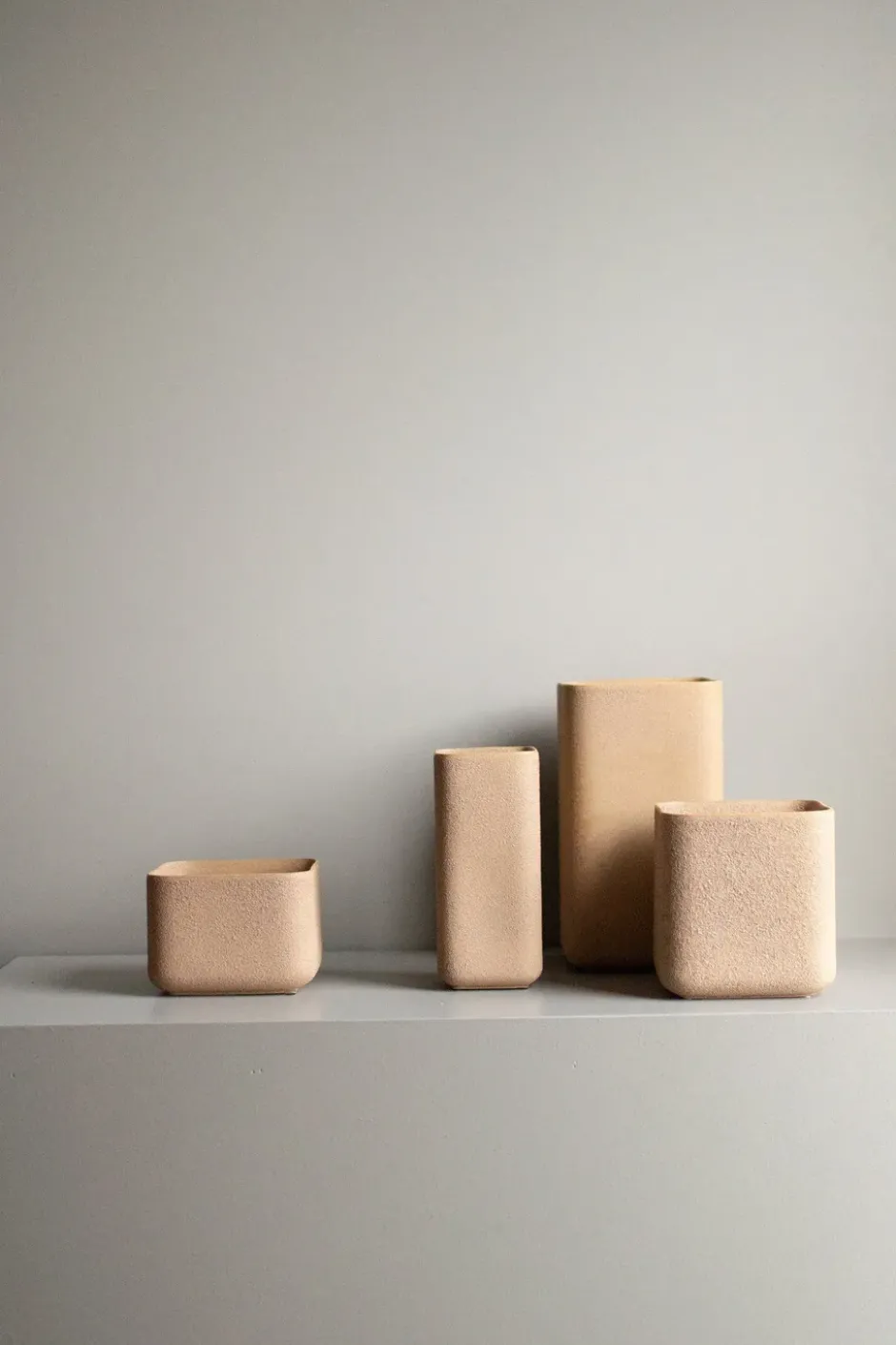 Cube ruukku large Ø 13 cm, Hiekka