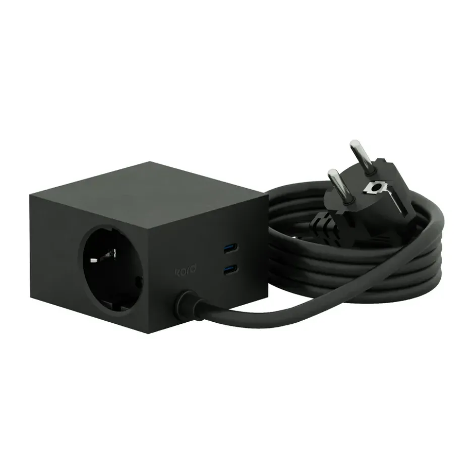 Cuboid+ haaroituspistorasia USB-C 30W 2 m, Black