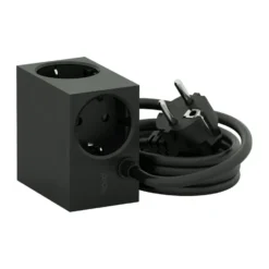 Cuboid haaroituspistorasia 2 m, Black