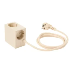 Cuboid haaroituspistorasia 2 m, Pearled Ivory
