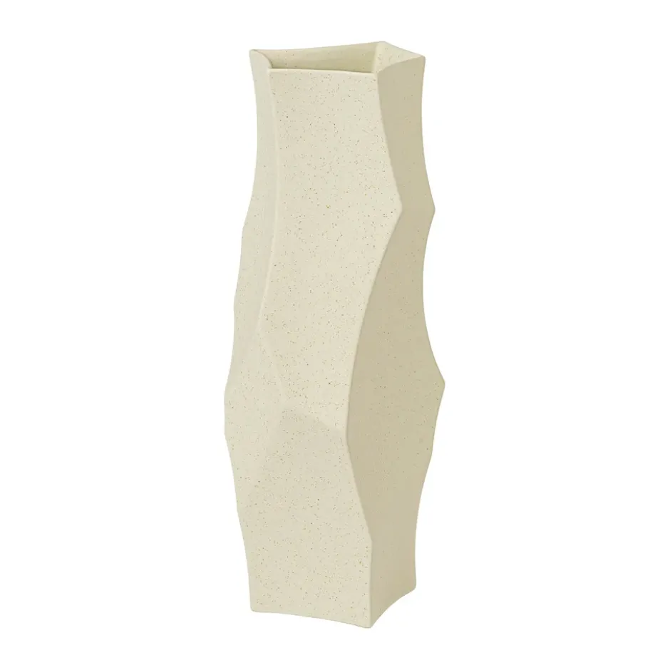 Cueva maljakko 37 cm, Off-white