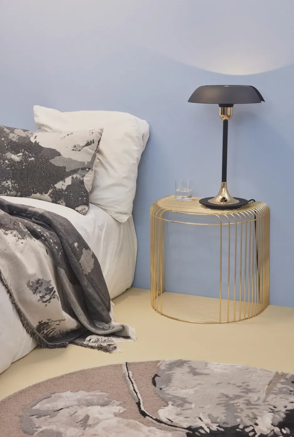 Curva pöytä 45 cm, Kulta
