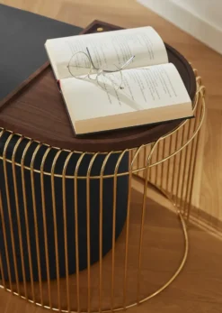 Curva pöytä 45 cm, Kulta