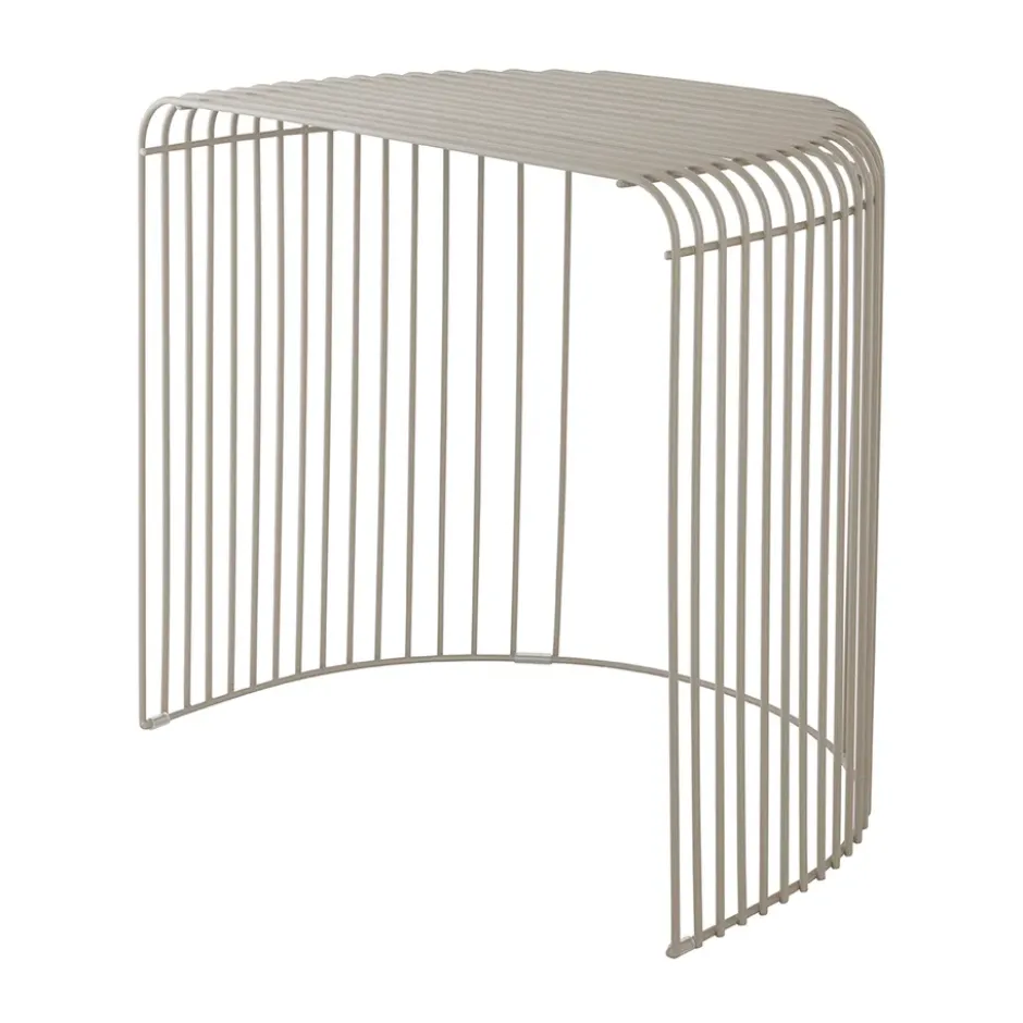 Curva pöytä 45 cm, Taupe