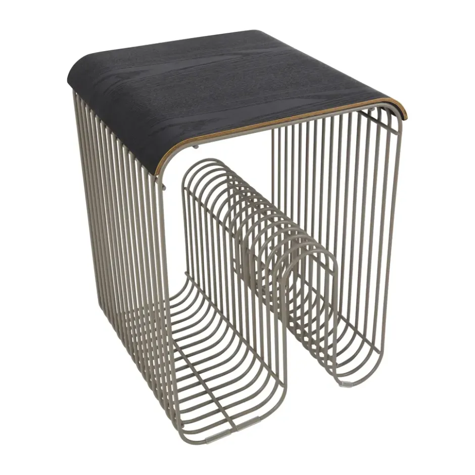 Curva tarjotin/yläpaneeli Curva jakkaralle 33 cm, Musta