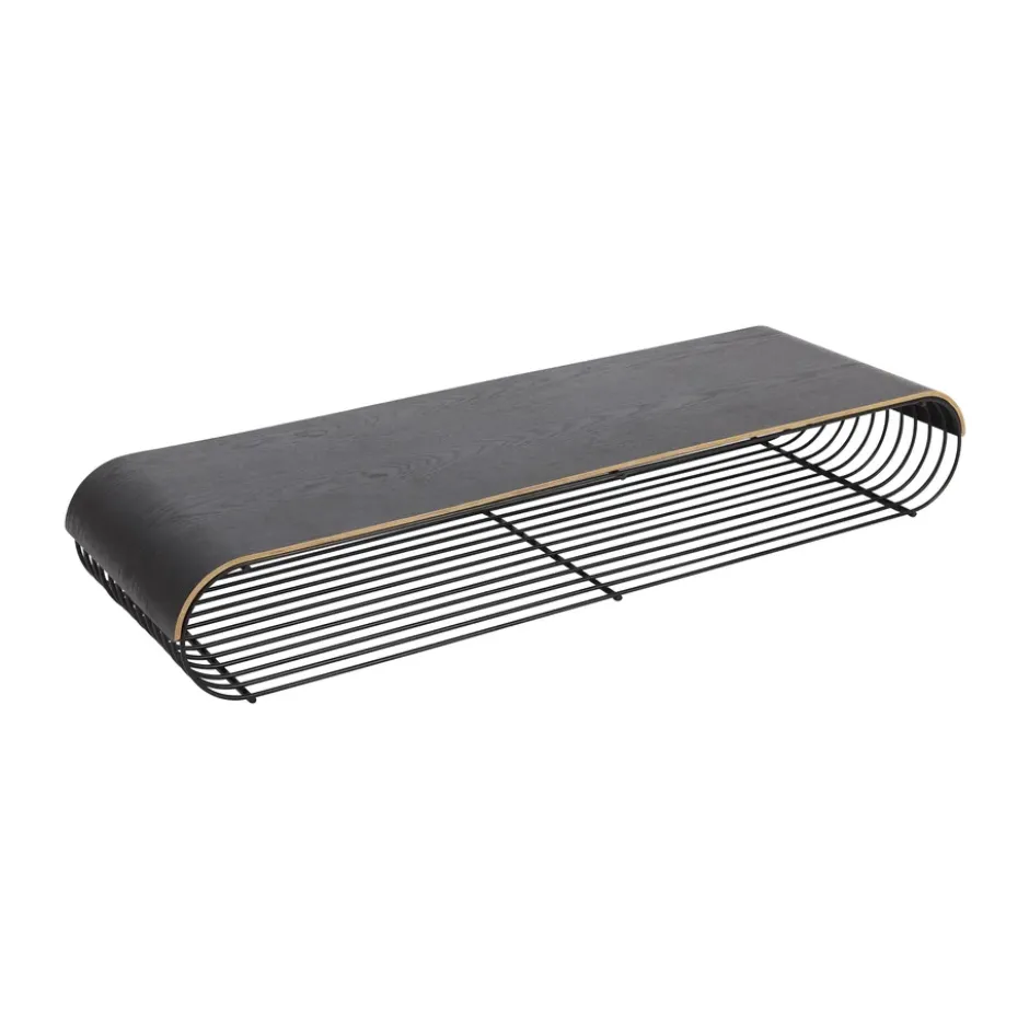 Curva tarjotin/yläpaneeli Curva hyllyyn 80,4 cm., Musta