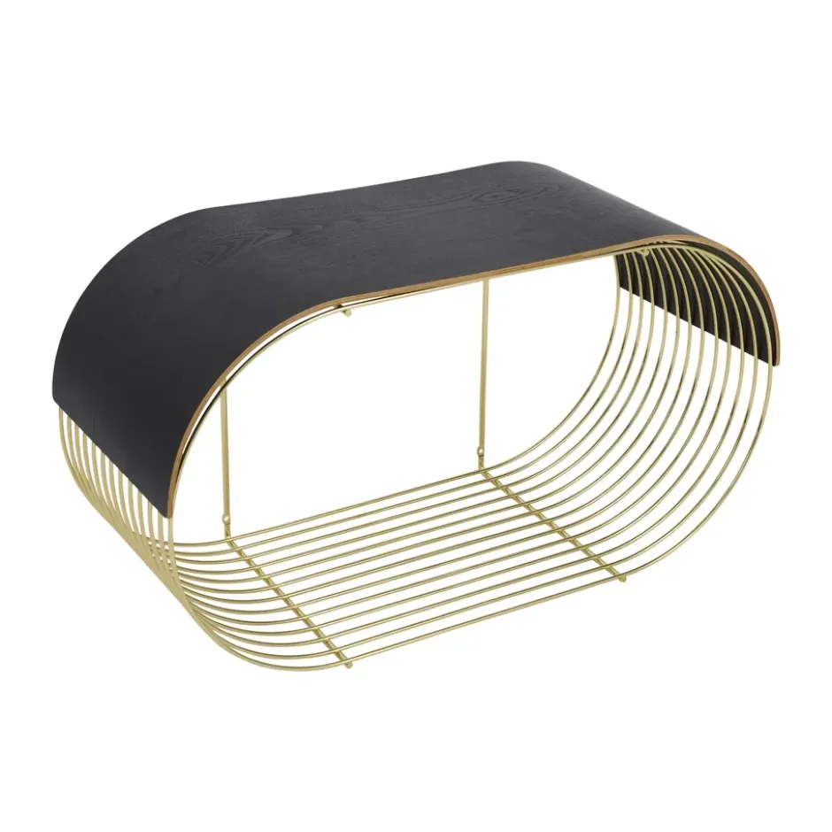 Curva tarjotin/yläpaneeli Curva seinähyllyyn 62,2 cm, Musta