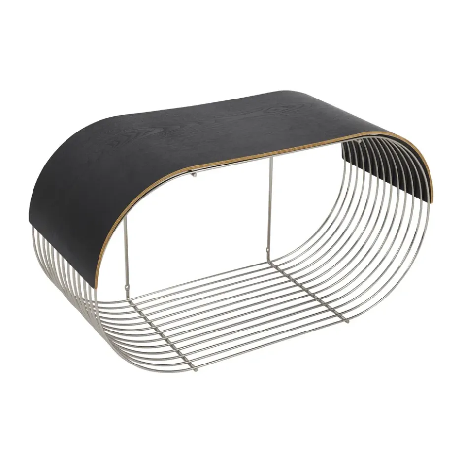 Curva tarjotin/yläpaneeli Curva seinähyllyyn 62,2 cm, Musta