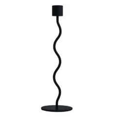 Curved kynttilänjalka 26 cm, Black
