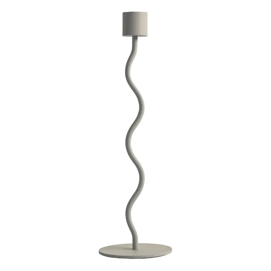 Curved kynttilänjalka 26 cm, Hiekka