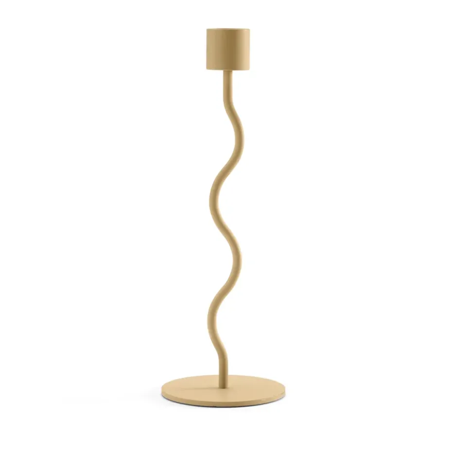 Curved kynttilänjalka 23 cm, Maapähkinä