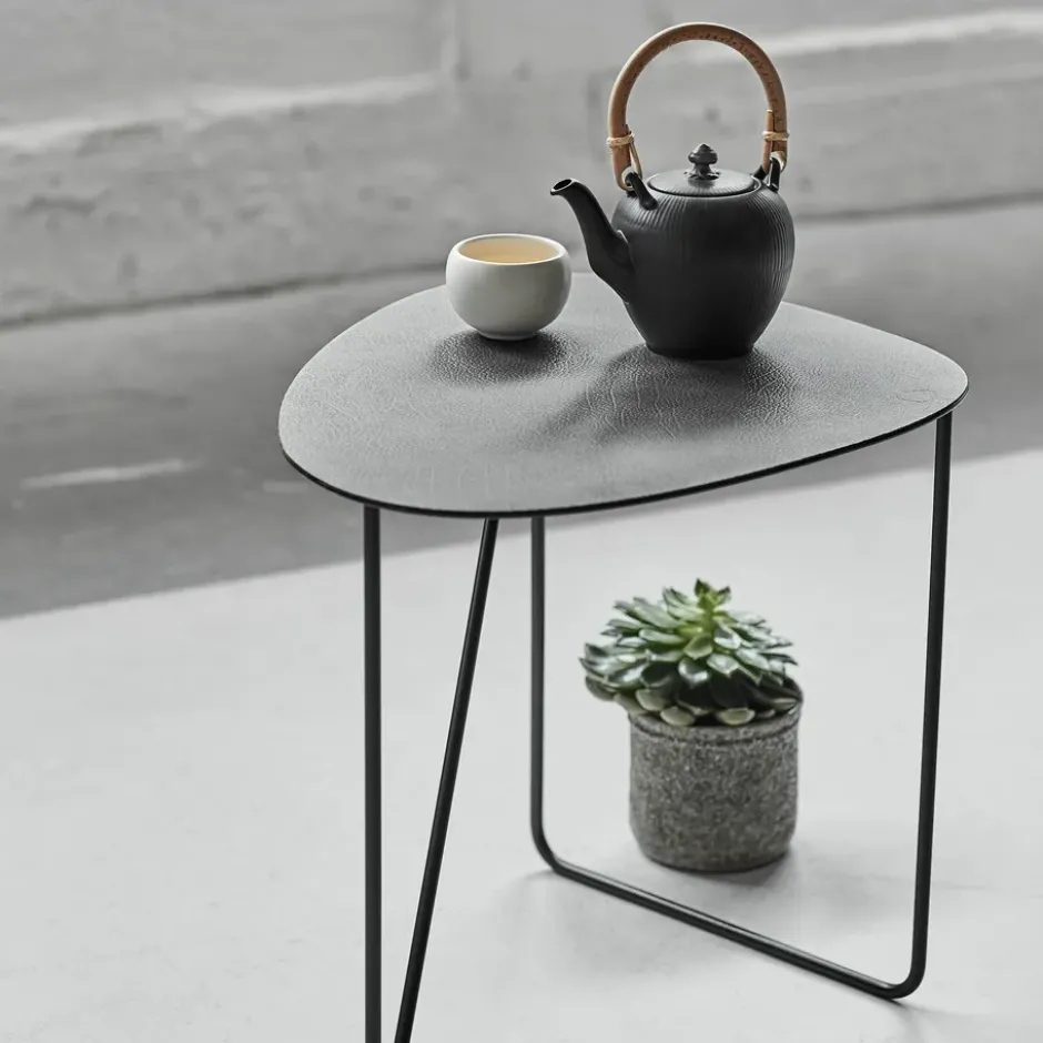 Curve Hippo -sivupöytä, L, Black-anthracite