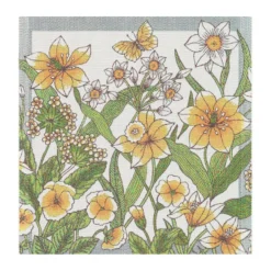 Daffodil kangasservietti 35x35 cm, Keltainen