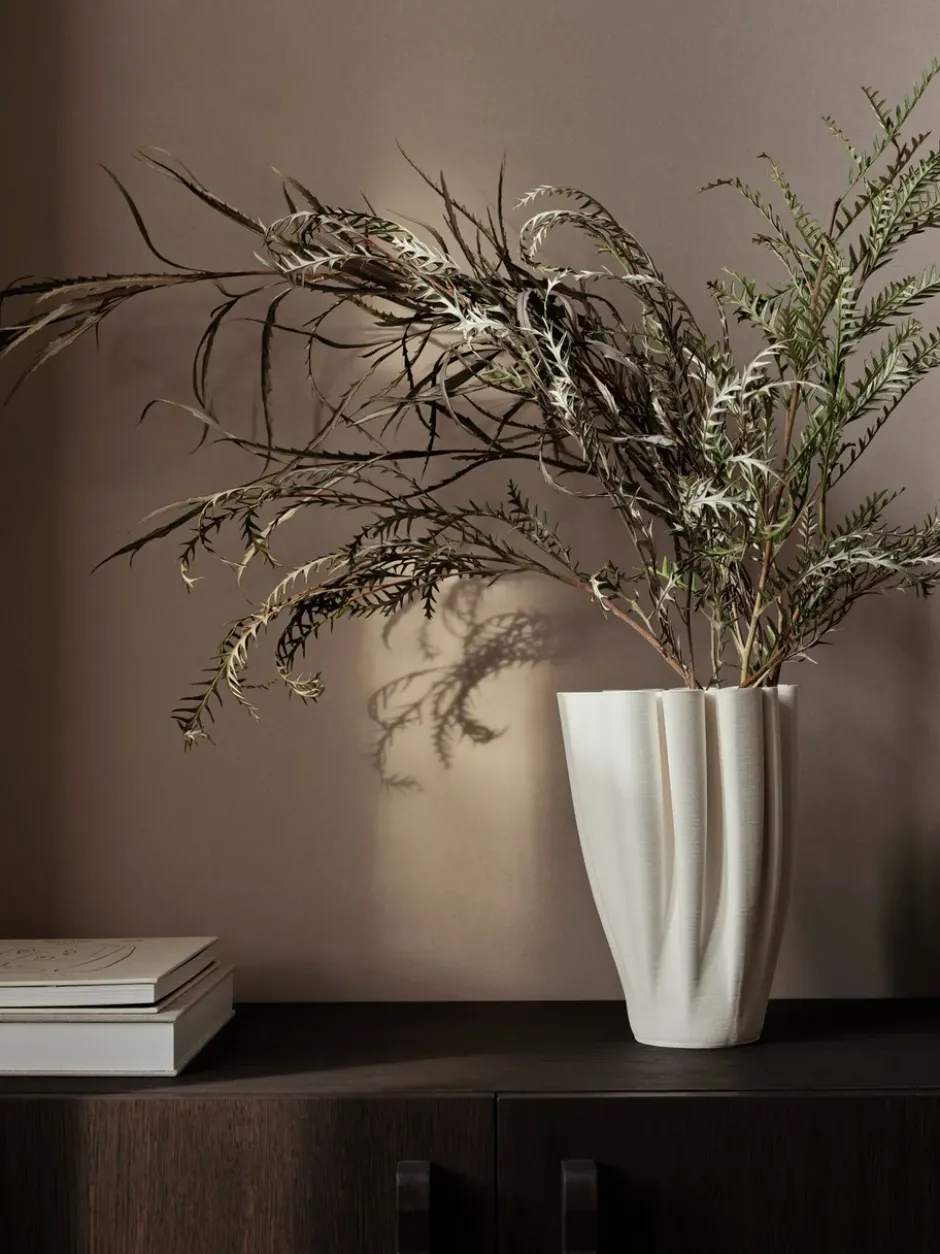 Dedali maljakko 25 cm, Off-white