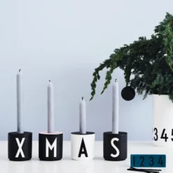 Design Letters -kynttilänjalka kuppiin, Vaaleanpunainen