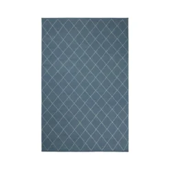 Diamond matto, Heaven blue/offwhite, 230 x 336 cm