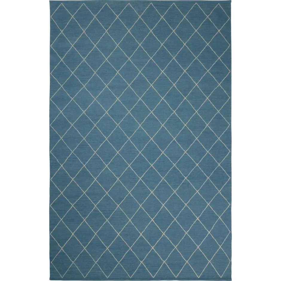 Diamond matto 184x280 cm, Heaven blue- off white