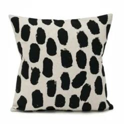 Dots tyynynpäällinen 48x48 cm, Beige-musta
