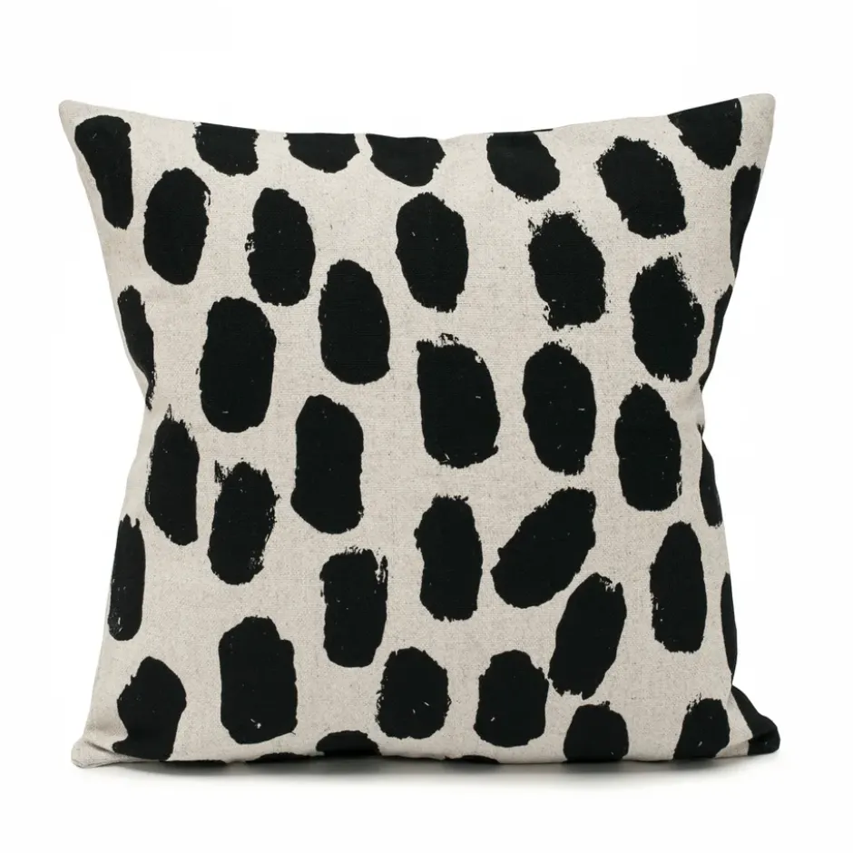 Dots tyynynpäällinen 48x48 cm, Beige-musta