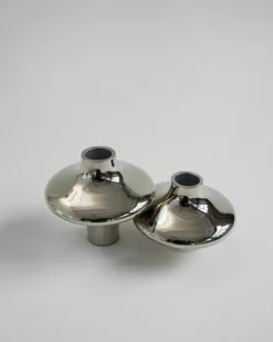 Doublet nro 01 pieni kynttilänjalka, Chrome