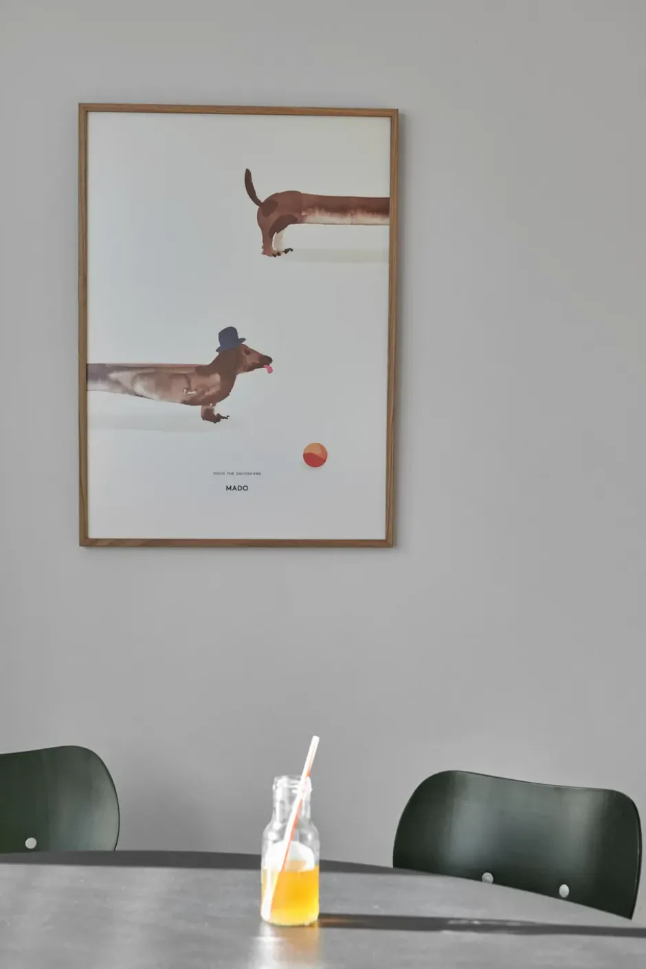 Doug the Dachshund -juliste, 50 x 70 cm