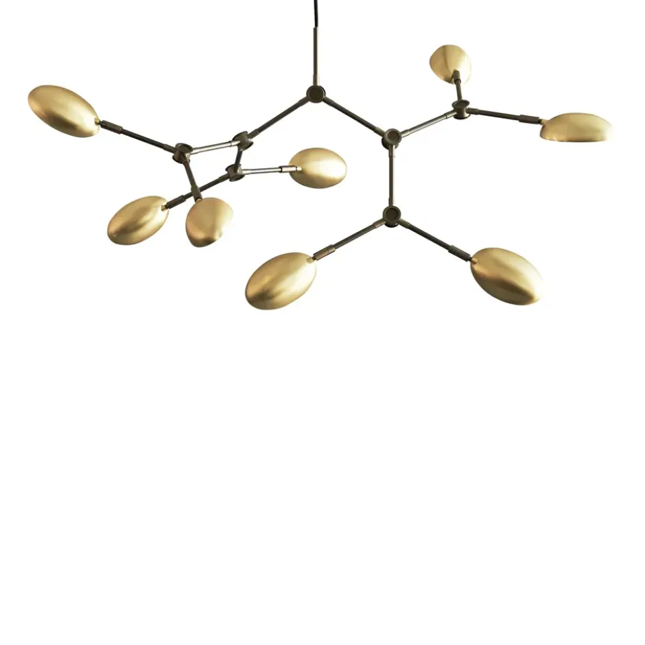 Drop Chandelier -kattokruunu mini, Messinki