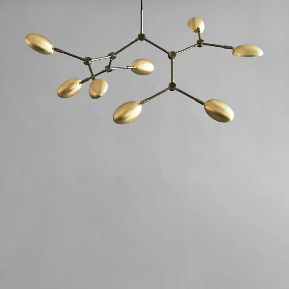 Drop Chandelier -kattokruunu mini, Messinki