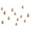 Dropit nupit 2 kpl, puu iso