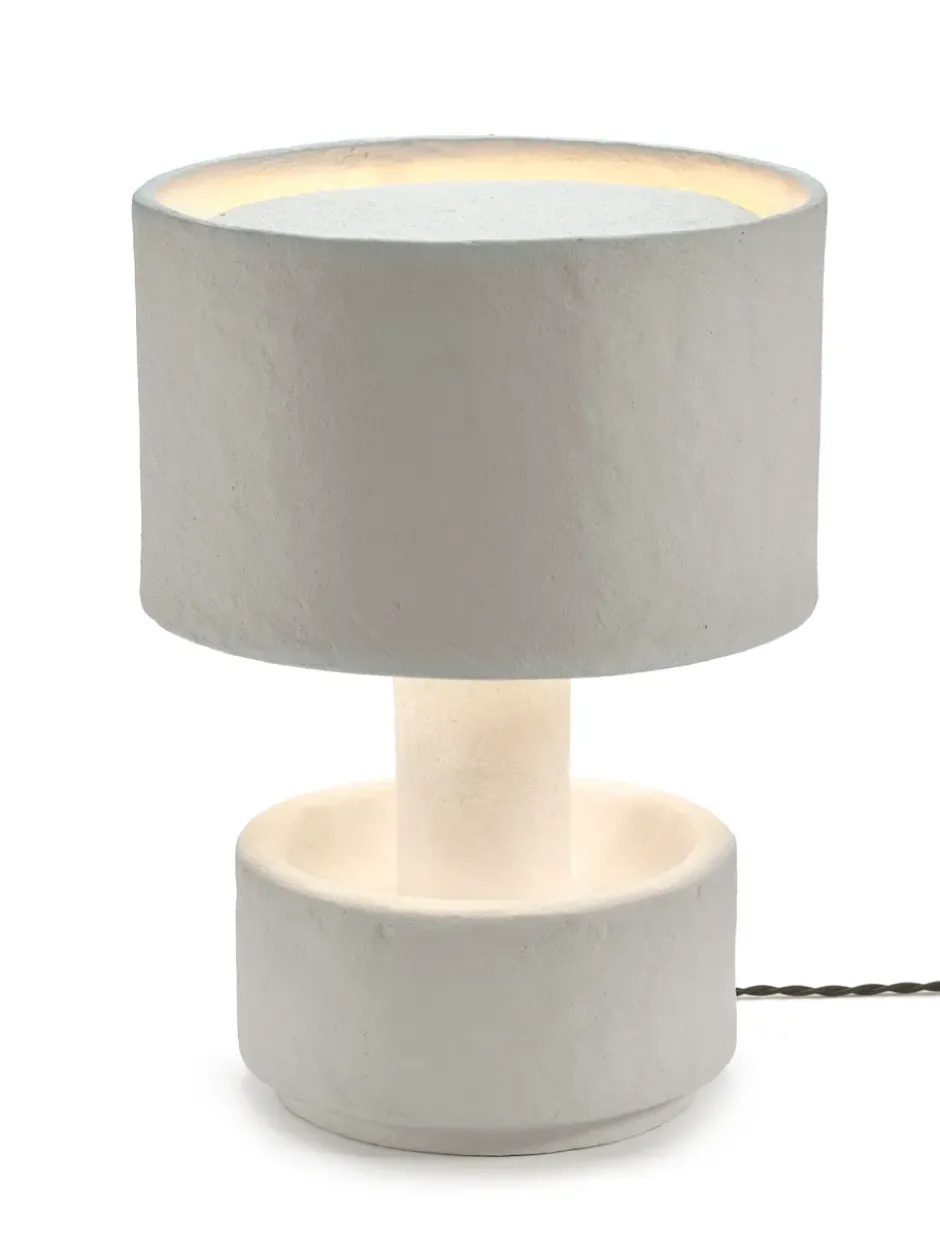 Earth pöytävalaisin 44 cm, White