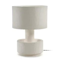 Earth pöytävalaisin 44 cm, White