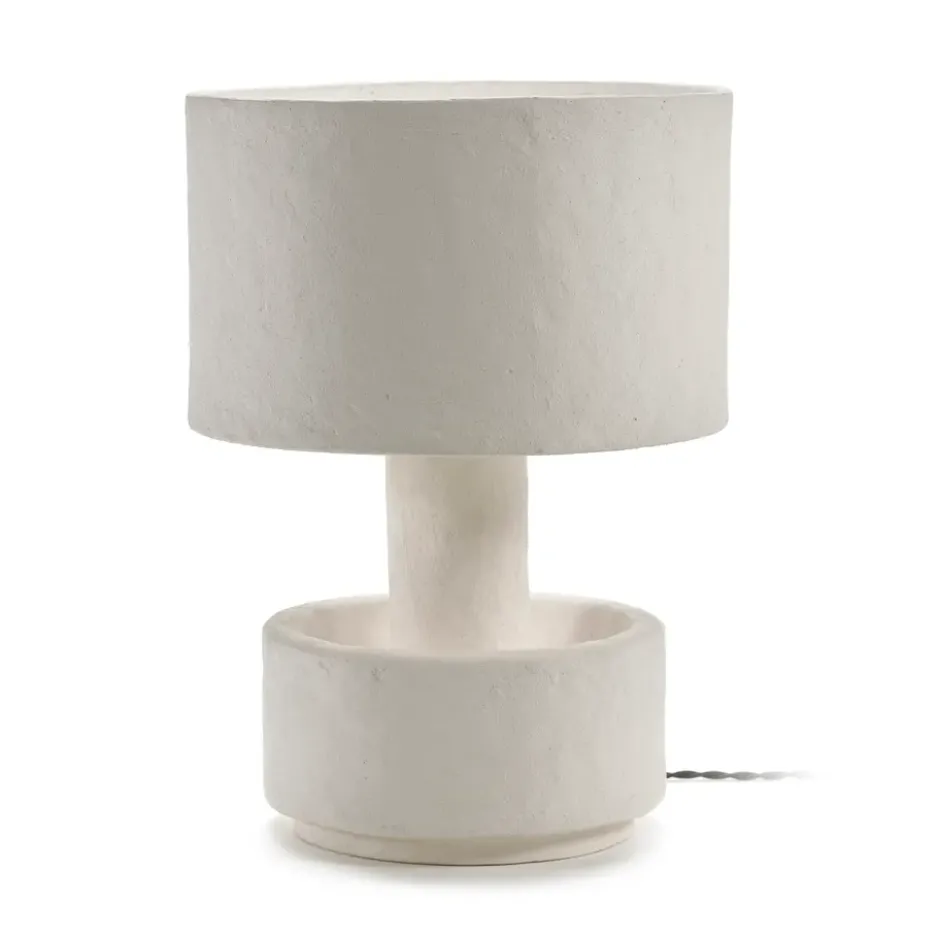 Earth pöytävalaisin 44 cm, White