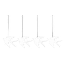 Easter Deco -lintu pääsiäiskoriste 4-pakkaus, White