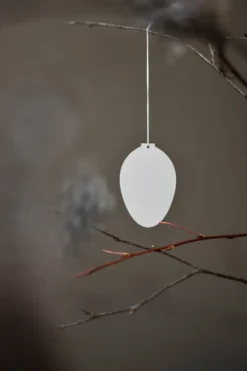 Easter Deco -muna pääsiäiskoriste 4-pakkaus, White