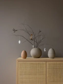 Easter Deco -muna pääsiäiskoriste 4-pakkaus, White