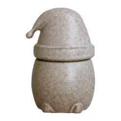 Eating Santa -kulho kannellinen, pieni, Beige