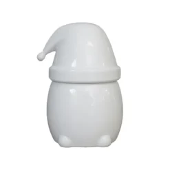 Eating Santa -kulho kannellinen, suuri, Shiny white