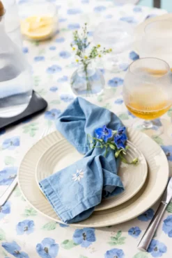 Eden denim kankainen lautasliina 45x45 cm 2-pack., Sininen