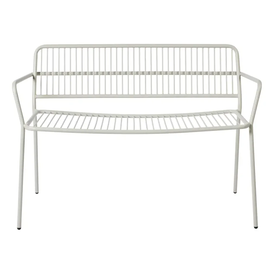 Eden käsinojallinen penkki, Beige grey