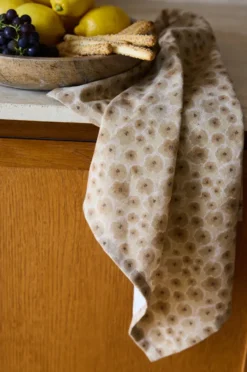 Edith keittiöpyyhe 50x70 cm 2-pack, Sekoittunut beige