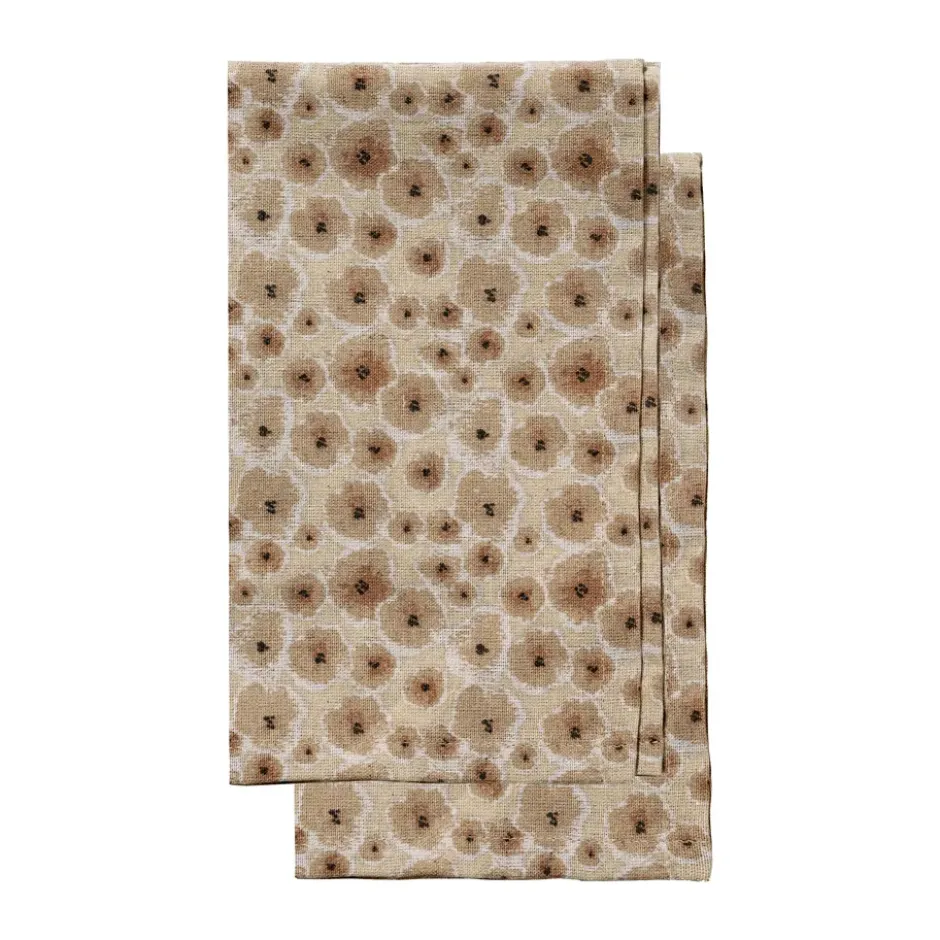 Edith keittiöpyyhe 50x70 cm 2-pack, Sekoittunut beige